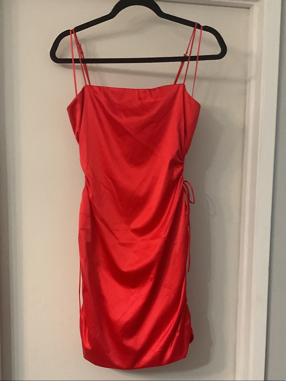 Guess Red Satin Mini Dress